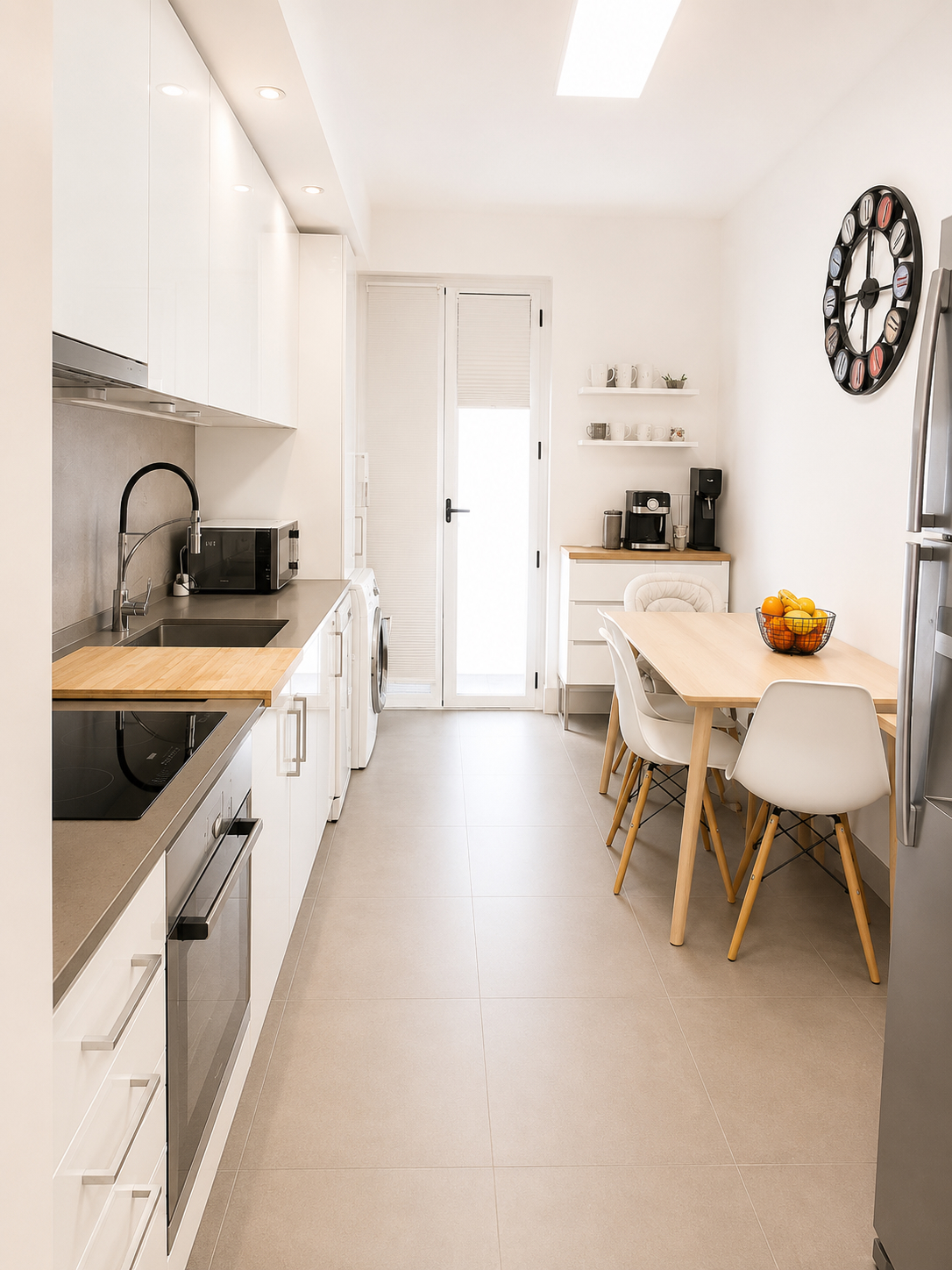 Cozinha do apartamento T3 na Quinta da Portela